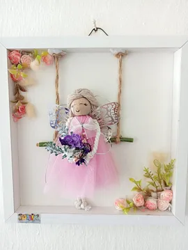 Annesinin Prensesi - Dekoratif Çerçeve  Pastel Pembe