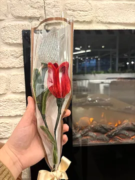 Çift Lale Buketi  Kırmızı