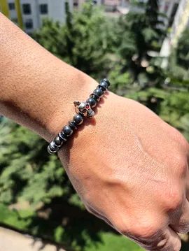 Hematit Doğal Taş Bileklik
