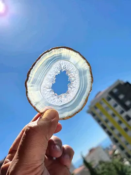 Druzy Akik Slice