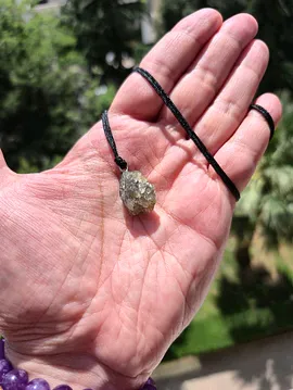 Labradorit Raw Doğal Taş Kolye  
