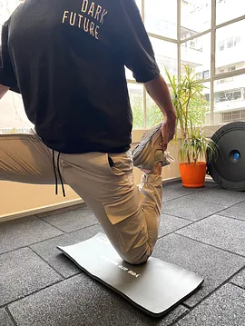 Yoga Pilates İçin Diz Dirsek Kalça Koruyucu  Mat  Siyah
