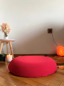 Visko Meditasyon Minderi Oturma Minderi Kırmızı