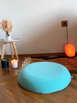 Visko Meditasyon Minderi Oturma Minderi Mavi