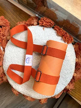 Yoga Pilates İçin Diz Dirsek Kalça Koruyucu  Mat  Turuncu