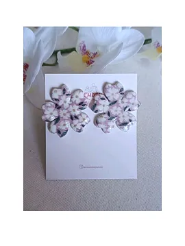 Polimer Kil Ellie-flower Küpe Çok Renkli