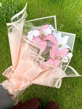 Karışık Lilyum Buketi Pembe