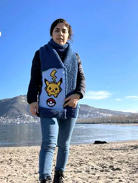 Pokemon Atkı  Çok Renkli