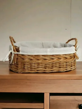 Hasır Ekmek Sepeti  Kahverengi