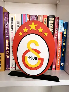 Galatasaray 5 Yıldız Büyük Tip Logo Çok Renkli