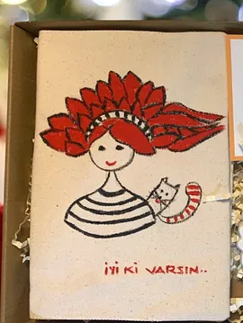 Kanvas Kaplı Defter Kırmızı