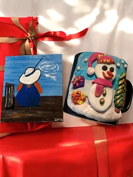 Kartpostal Kupa Ve Duvar Panosu Hediye Seti Çok Renkli