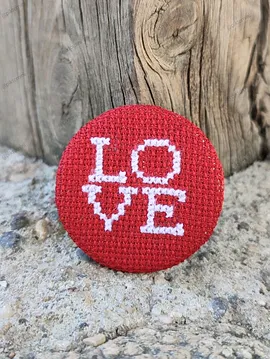 Love Rozet Kırmızı