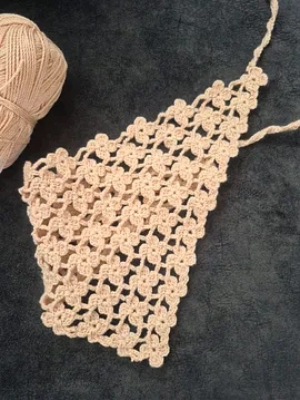 Örgü Bandana  Somon