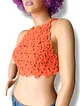 cicek-motifli-yazlik-crop-bluz-el-orgusu-turuncu