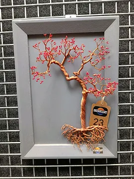 Bonsai Duvar Tablosu 23 Kırmızı