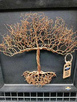 Bonsai Duvar Tablosu 19 Bakır Rengi