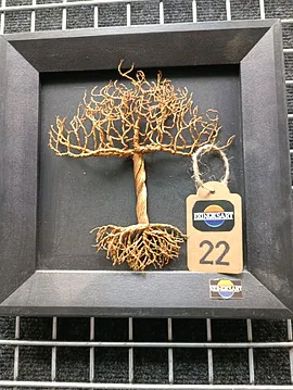 Bonsai Duvar Tablosu 22 Bakır Rengi