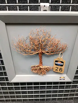 Bonsai Duvar Tablosu 26 Bakır Rengi