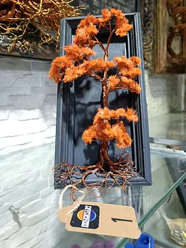 Bonsai Duvar Tablosu  Alev Turuncusu