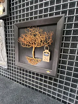 Bonsai Duvar Tablosu 24 Bakır Rengi