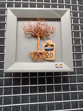 Bonsai Duvar Tablosu  Bakır Rengi