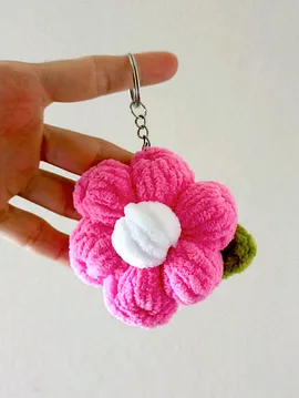 Papatya Anahtarlık Pembe