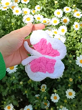 Kelebek Anahtarlık Pembe  Pembe