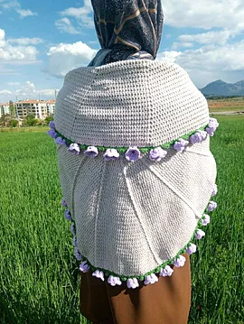 Buket Şal Lila  Lila 80cm