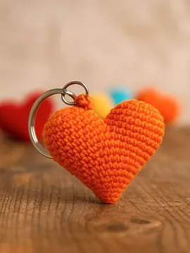 Kalp Anahtarlık Çok Renkli