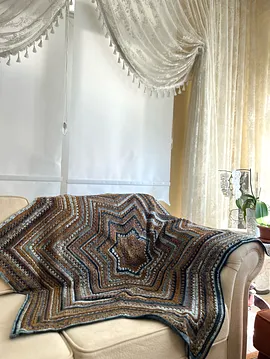 Yıldız Tv Battaniyesi Kahverengi