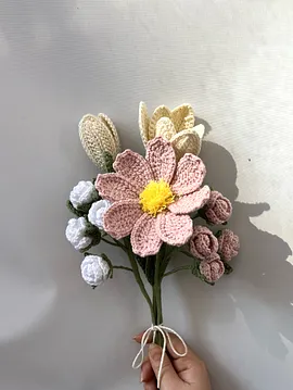 Kozmos Çiçeği Aranjmanı Pembe