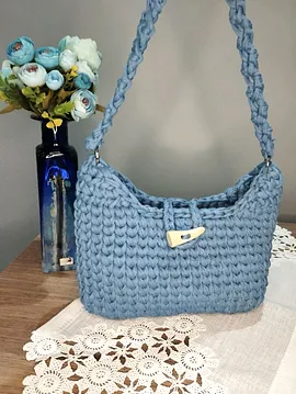 Çekici Mavi Başak Model Çanta Açık Mavi