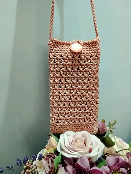 Telefon Çantası Tatlı Pembe  Koyu Pembe