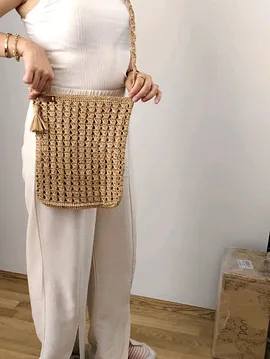 Postacı Çanta Krem Rengi