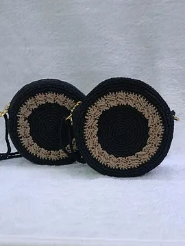 Makaron Çanta  Siyah