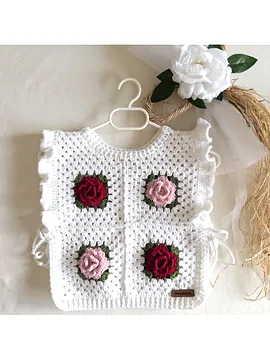 Rose Bebek Süveteri Beyaz