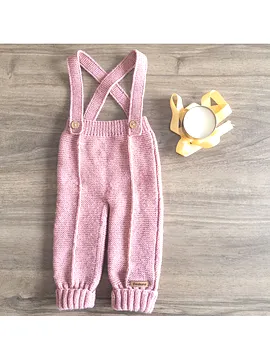Askılı Bebek Pantolon Pembe