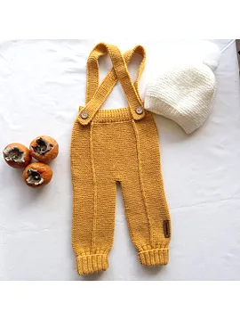 Askılı Bebek Pantolon Hardal Rengi