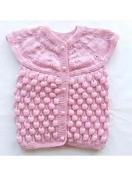 Ahududu Bebek Yeleği Pembe