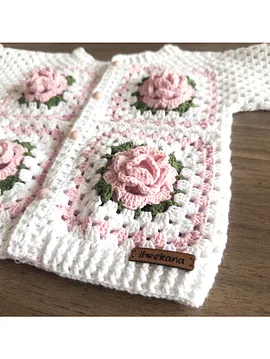 Rose Bebek Ceketi Beyaz