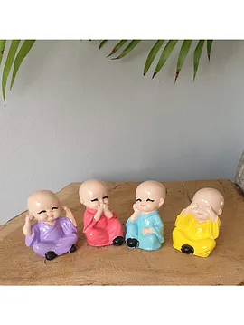 4 Lü Yoğacı Biblo  Çok Renkli