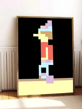 Minecraft Poster Çerçevesiz Çok Renkli