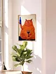 turuncu-kedi-poster-cercevesiz-cok-renkli