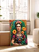 frida-kahlo-poster-cercevesiz-cok-renkli