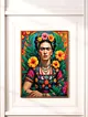 frida-kahlo-poster-cercevesiz-cok-renkli