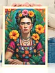 frida-kahlo-poster-cercevesiz-cok-renkli
