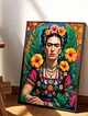 frida-kahlo-poster-cercevesiz-cok-renkli