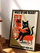 kedi-poster-cercevesiz-cok-renkli