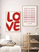 love-poster-cercevesiz-cok-renkli